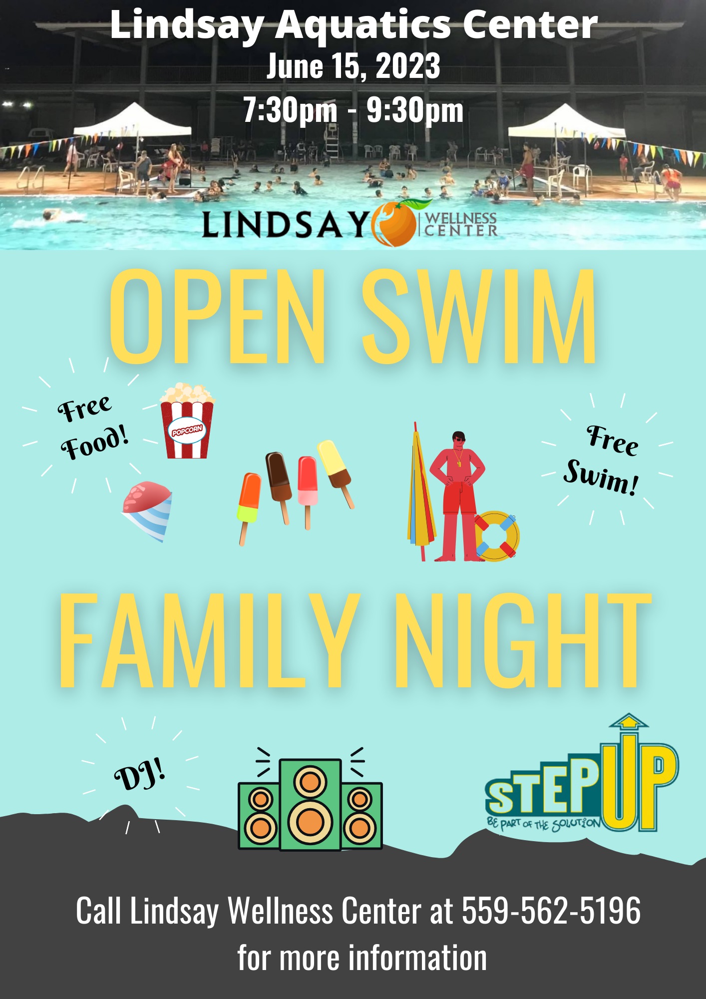 OPEN SWIM FAMILY NIGHT | Lindsay California